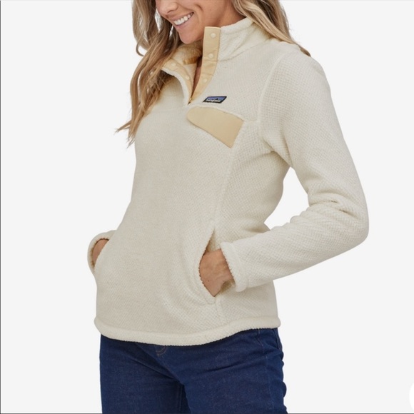 Patagonia Jackets & Blazers - Patagonia fleece, Re-tool, Snap-T, cream, size XS